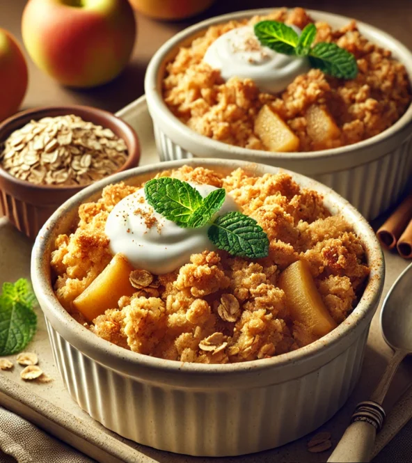 Crumble de pommes léger