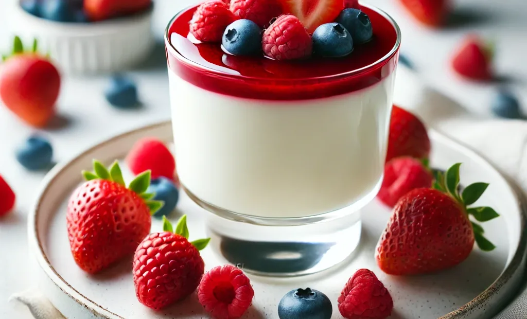 panna cotta vanille et coulis