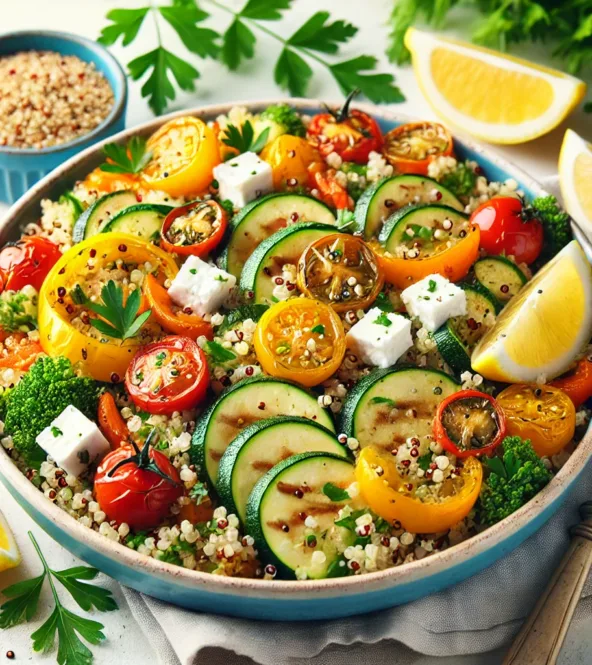salade quinoa et légumes