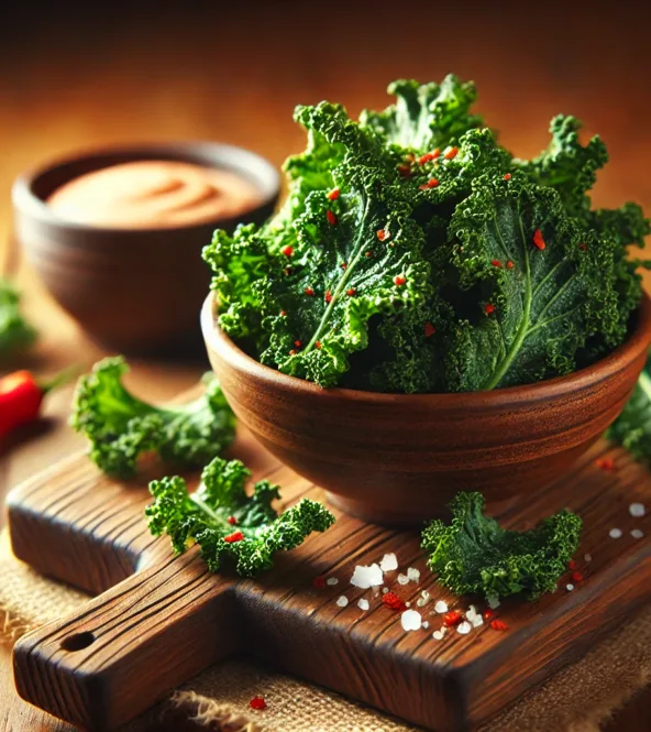 Chips de kale épicées