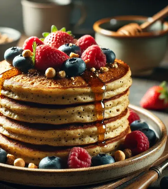 Pancakes protéinés à la farine de pois chiches