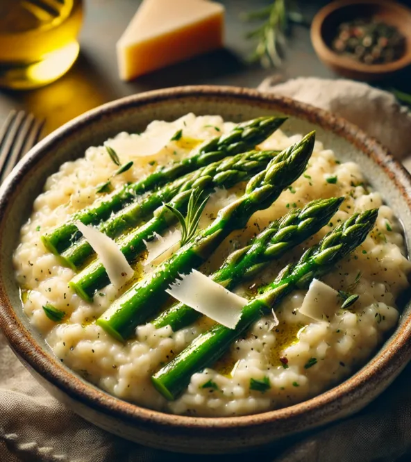 Risotto aux asperges et parmesan
