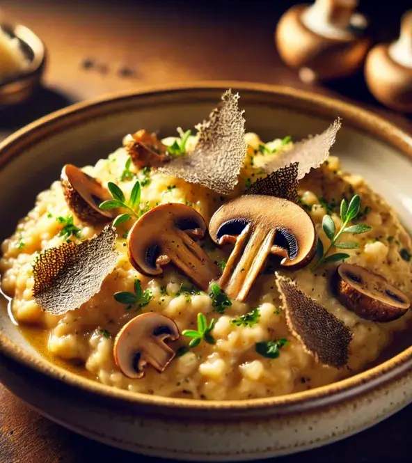 Risotto aux champignons et truffe