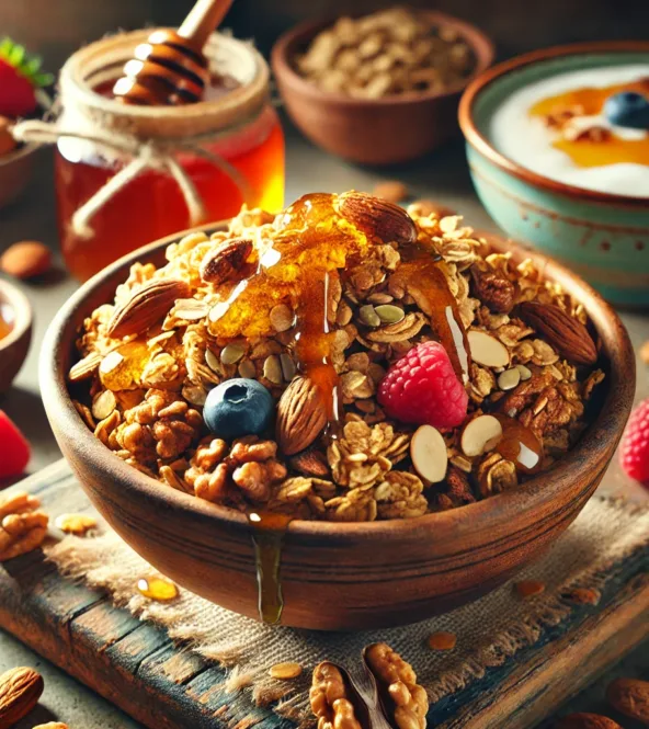 granola maison aux noix et miel