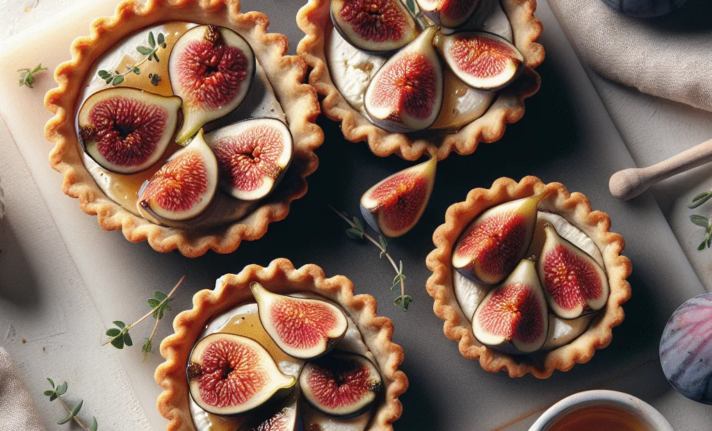 Tartelettes rustiques aux figues fraîches et chèvre