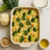 Gratin de brocolis, chou-fleur et béchamel légère au lait végétal